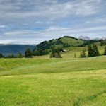 Die sanft gewellten Wiesen der Seiser Alm