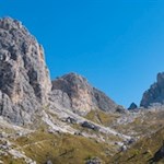 Die letzten Anstiegsmeter zur Fonda Savio Hütte