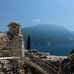 The massive bastione watches over Riva del Garda