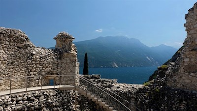 The massive bastione watches over Riva del Garda