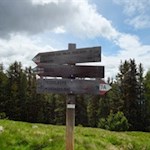 Unsere Wanderung ist bestens ausgeschildert
