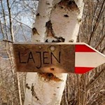 Auch der Rückweg nach Lajen ist gut ausgeschildert