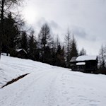 Auf dem gewalzten Weg in Richtung Hl. Kreuz