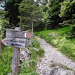 Der Weg ist gut ausgeschildert