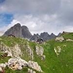 Im Herzen des Rosengarten thronen die Rotwandhütte und die Pederiva Hütte