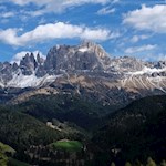 Blick auf den sagenumrankten Rosengarten