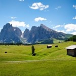 Seiser Alm mit dem Lang- und Plattkofel