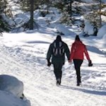 Traute Winterwanderung zur Dreischusterhütte