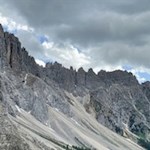 Blick von den Latemarwiesen auf den Latemar