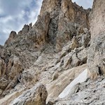 Anstieg auf den Vajolonpass