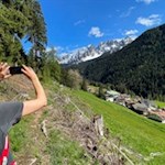 The rock towers of the Latemar are a sought-after photo motif