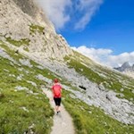 On the other side of Nuvolau back to Passo Giau