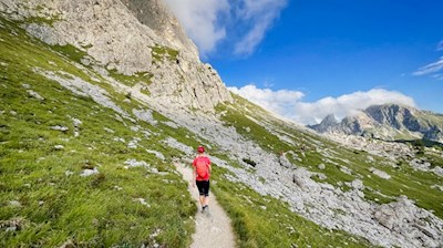 On the other side of Nuvolau back to Passo Giau