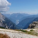 Vista dal rifugio Auronzo alla bassa Auronzo di Cadore