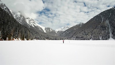 Winterwanderung am Antholzer See