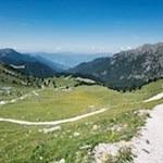 Auf breitem Wege zur Gampenalm