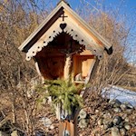 Unsere Wanderung um Pinzagen wird von Flurkreuzen umsäumt