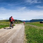 Die Seiser Alm erfreut sich auch bei Mountainbikern großer Beliebtheit