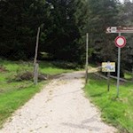 Abzweigung in Richtung Oies