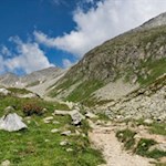 Der Rückweg von der Edelrauthütte erfolgt auf dem Hinweg