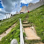 Der letzte Anstieg zur Paolina Hütte 