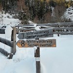 Von Maiern wandert man zum eigentlichen Beginn des Winterwanderweges hoch