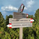 Die Wanderung auf das Weißhorn ist gut ausgeschildert