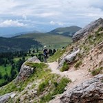 Vor der Kulisse des Maurerbergs zum Würzjoch