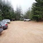 Parkplatz Huberkreuz oberhalb von Barbian