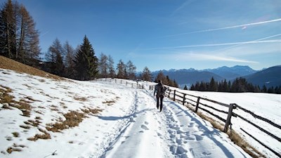 Auf dem winterlichen Gols