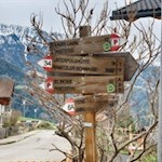 Der Poststeig ist bestens ausgeschildert