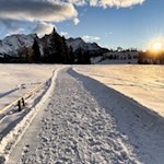 Neben uns erhebt sich der Latemar