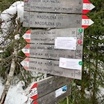 Der Anstieg zur Glatsch Alm ist mit 50 Minuten ausgeschildert