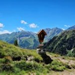 Wegkreuz auf dem Rückweg nach Dun