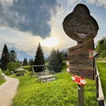 Auf dem Rückweg zur Siedlung Karersee