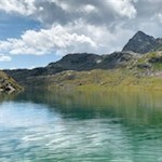 An den Ufern des Langsees, des größten der Spronser Seen