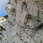 Kletterpassage am Günther-Messner-Steig