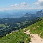 Anstieg von der Paolinahütte auf den Hirzelsteig