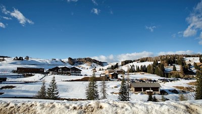 Unser Ziel: Saltria am Ostrand der Seiser Alm