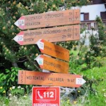 Von der Kiener Alm führt der Weg Nr. 19A zurück nach Meransen