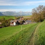 Auf dem Weg in den beschaulichen Weiler Moardorf