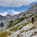 Kurz vor dem kleinen Felskamin