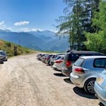 Wanderparkplatz oberhalb des Nunewieser