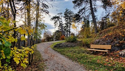 Der sanfte Spazierweg ist auch für Kinderwagen geeignet