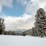 Ausblick nach Lüsen von der Ackerboden Alm auf der Plose