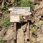 Unsere Wanderung ist gut ausgeschildert