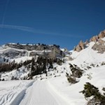 Sanft steigt der Weg zur Faneshütte an