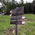 Die Wanderung zur Tschafonhütte ist gut ausgeschildert