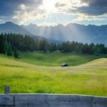 Ausblick nahe der Rinneralm in Ratschings