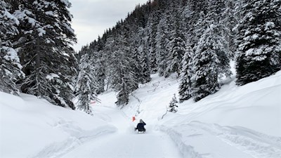 Rodelbahn von der Glatschalm nach Ranui